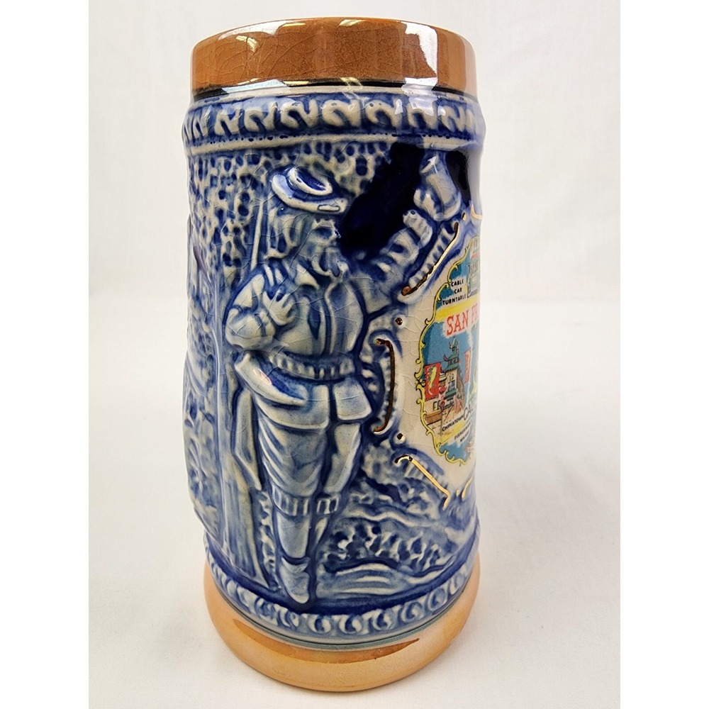 EFFCO San Francisco CA California Beer Mug Stein Made in Japan Oktoberfest Malt - Picture 7 of 13
